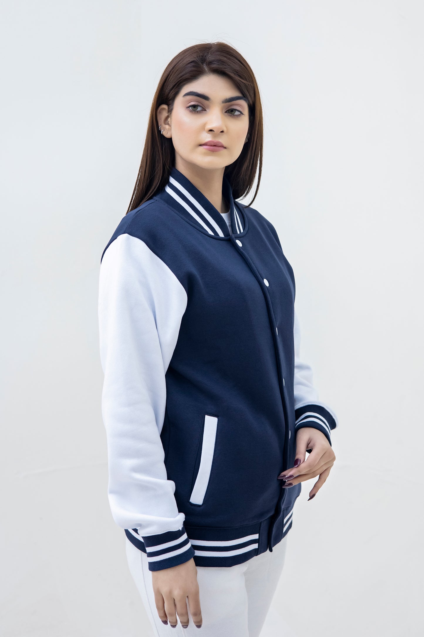 Joma Unisex Plain BaseBall Varisty Jacket -2595