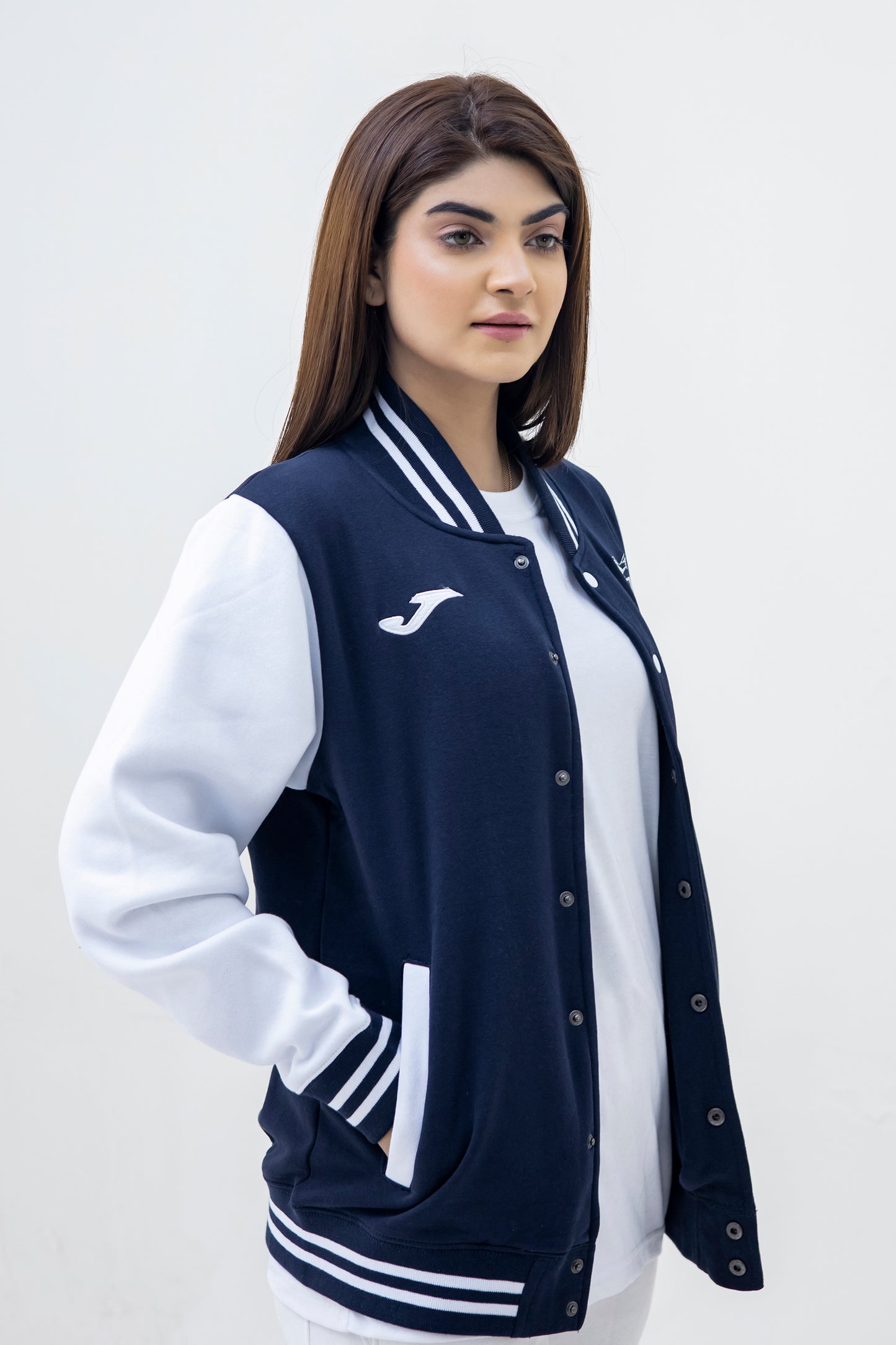 Joma Unisex Plain BaseBall Varisty Jacket -2595