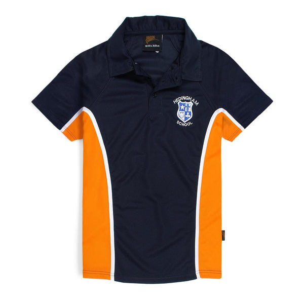 Falcon Classic Men's Polo with different Embroidered Logos & Panel-MPLO-2234-Navy