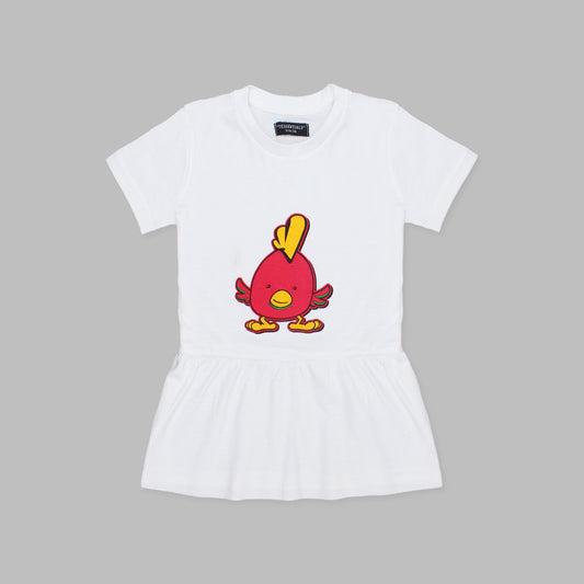 Tee essentials Angrybird Printed Girls Frock-KFRK-2240