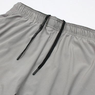 2618-Osaka Two In One Shorts For Men-Grey