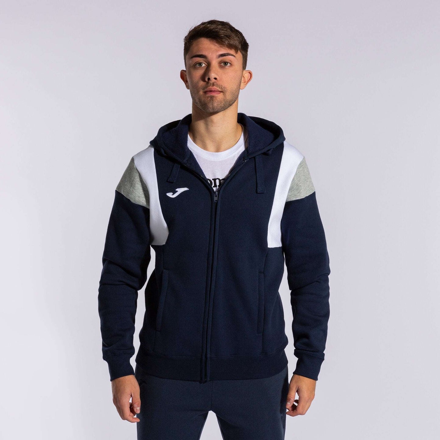 Joma Full Zipper Hood For Men-MZHDY-2006-Navy Blue - FactoryX.pk