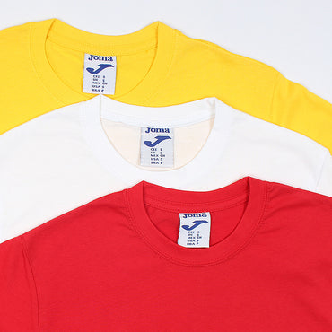 Pack Of 3 Joma Desert Plain Round Neck T-shirt Men's-03