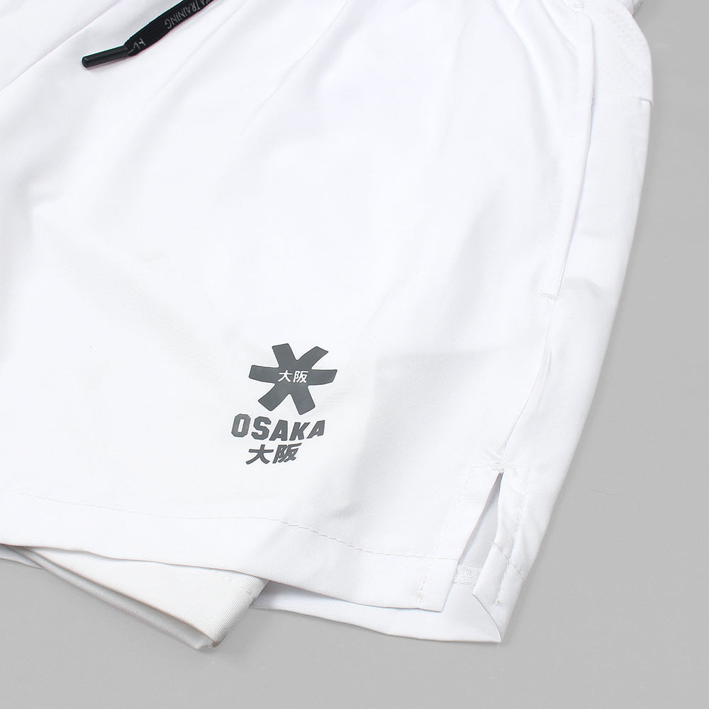 2618-Osaka Two In One Shorts For Men-White