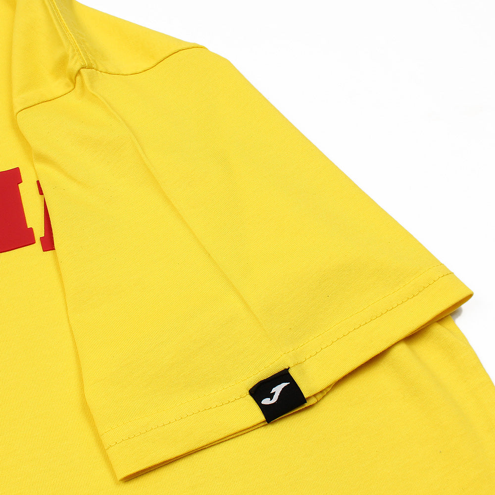 2678-Joma Romania Short Sleeve T Shirt For Kids-Yellow