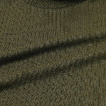 Full Sleeve High Neck CropTop Isawitfirst-2290-Fx1034-Olive