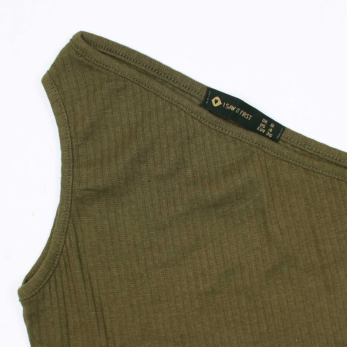 One shoulder CropTop Isawitfirst-2289-Fx1031-Olive