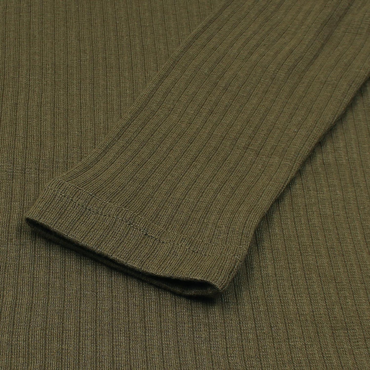 Full Sleeve High Neck CropTop Isawitfirst-2290-Fx1034-Olive