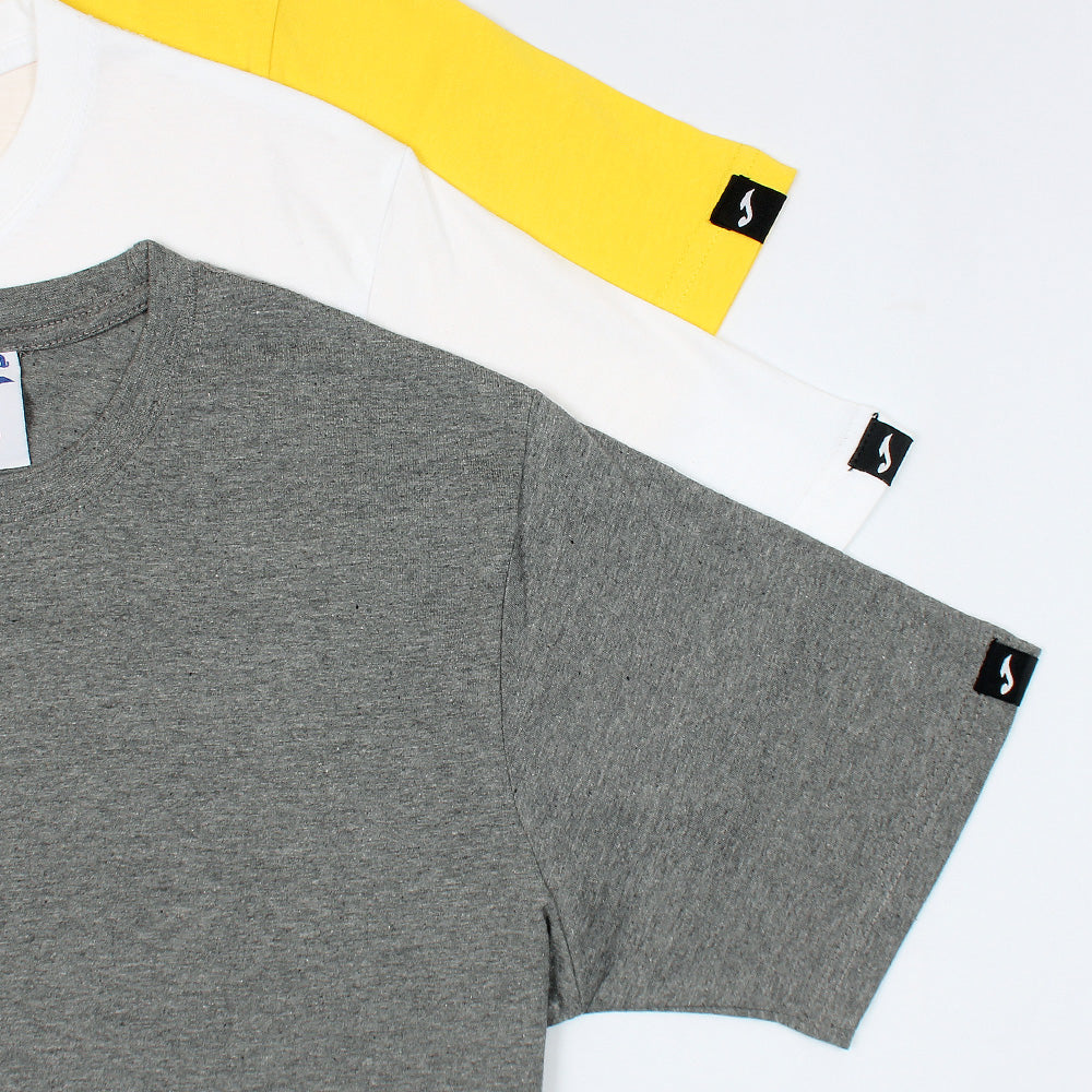 Pack Of 3 Joma Desert Plain Round Neck T-shirt Men's-04