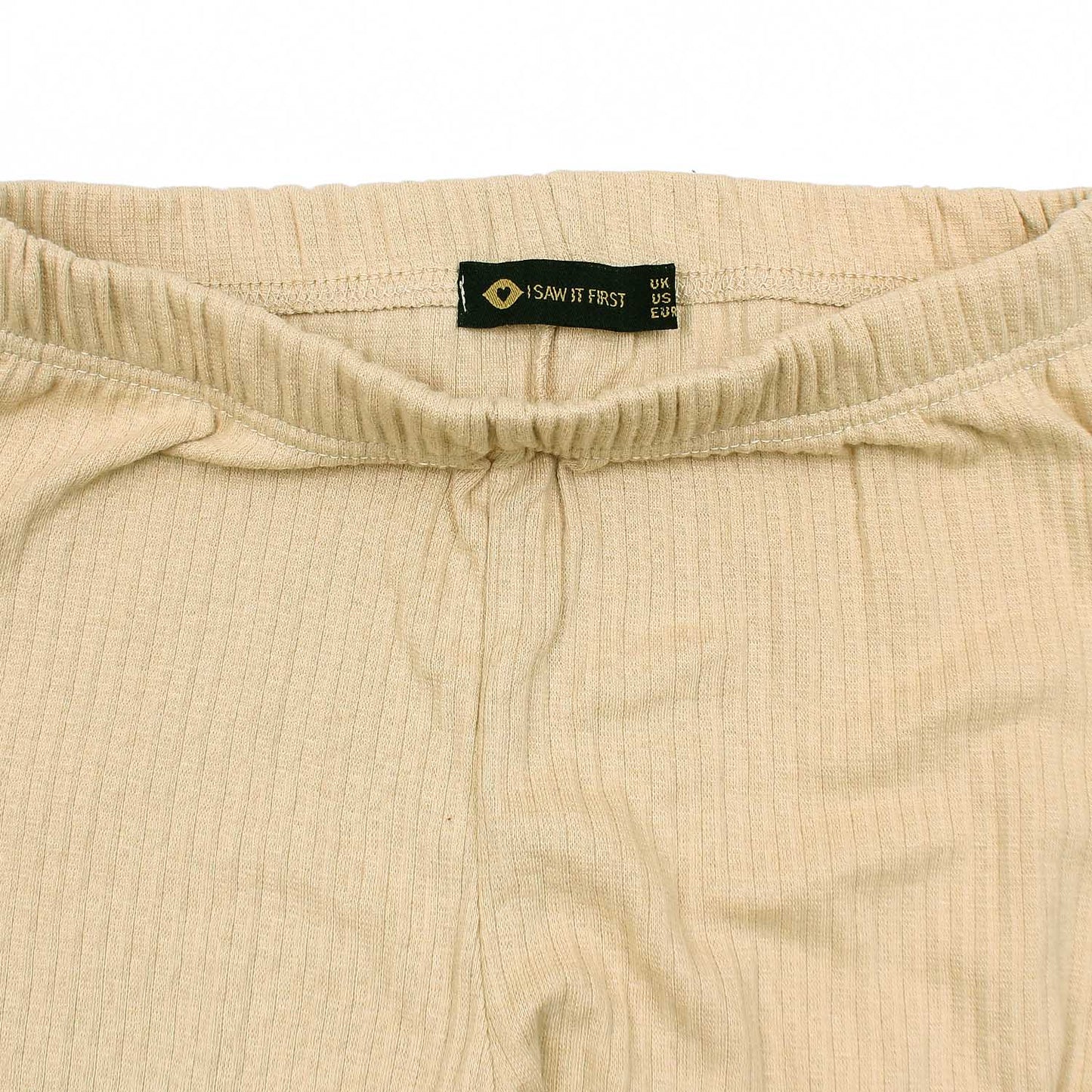 Ribbed Bell Bottom Trouser Isawitfirst-Fx1041-2297-Beige