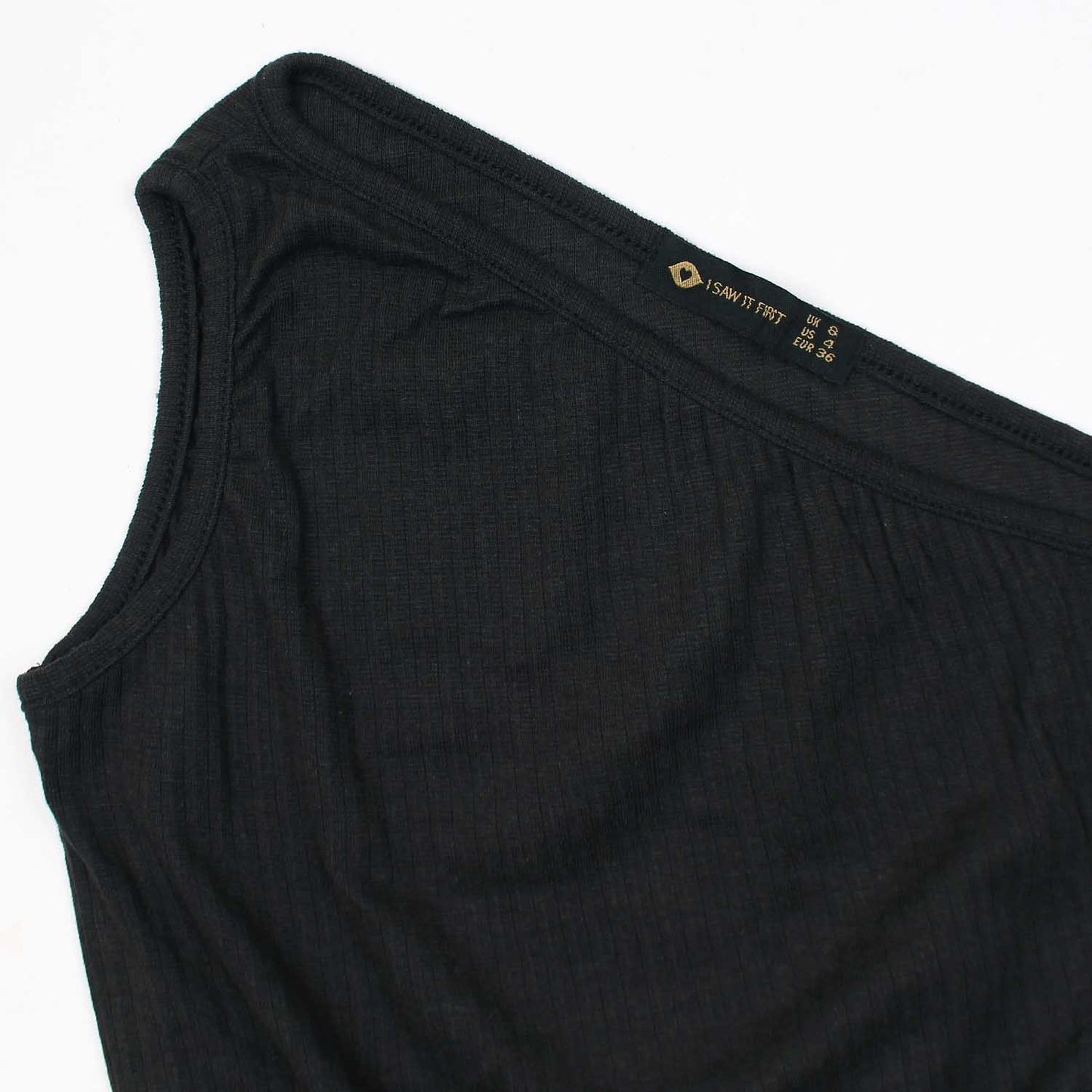 One shoulder CropTop Isawitfirst-2289-Fx1031-Black