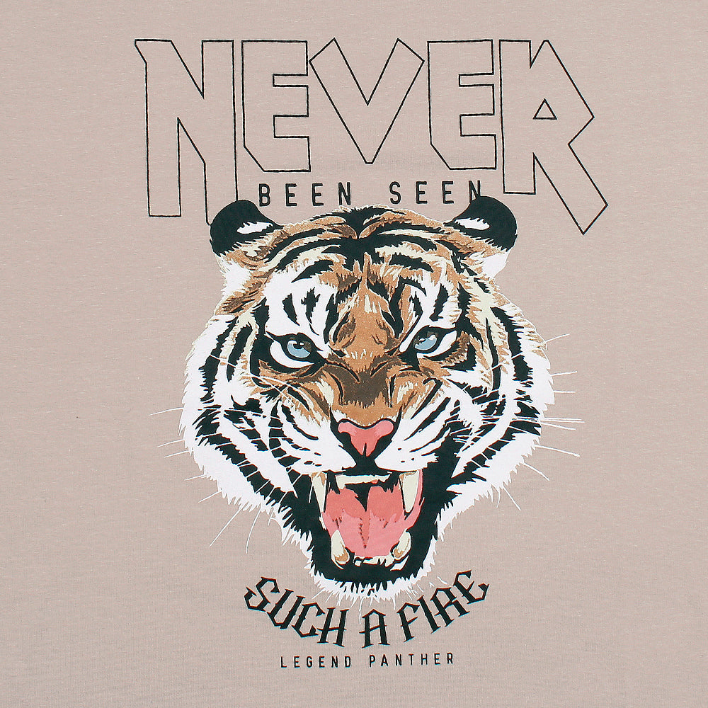 Never Tiger Print T-shirt For Women