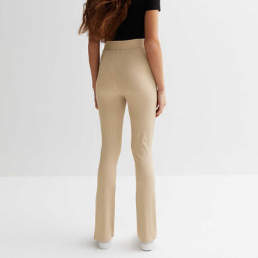 Women Rib Leggings Isawitfirst-2296-Fx1040-Beige