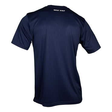 2681-Bold Wolf Vortex Mesh T Shirt For Men-Navy