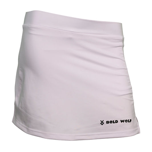 2687-Bold Wolf Lunar Skort For Women-White
