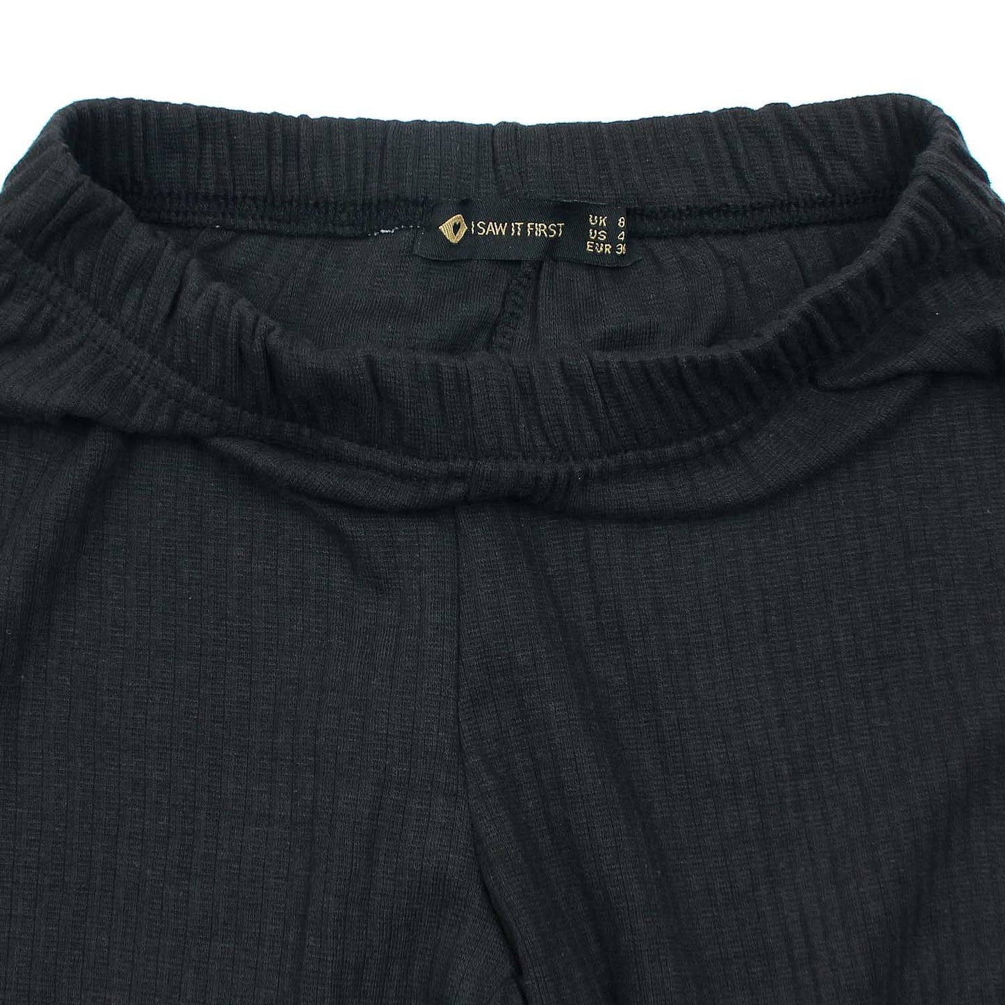 Women Rib Leggings Isawitfirst-2296-Fx1040-Black