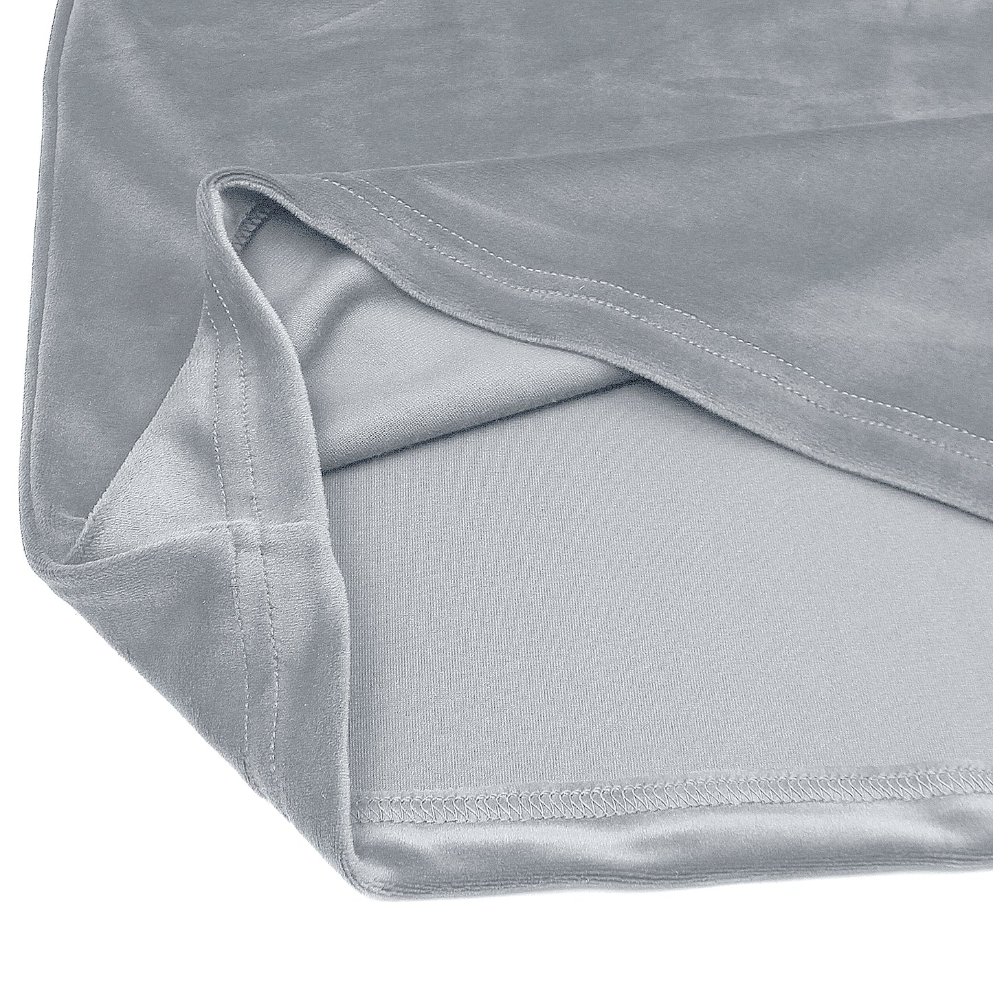 Velvet Pullover Hood Tracksuit For Women-2354-Grey