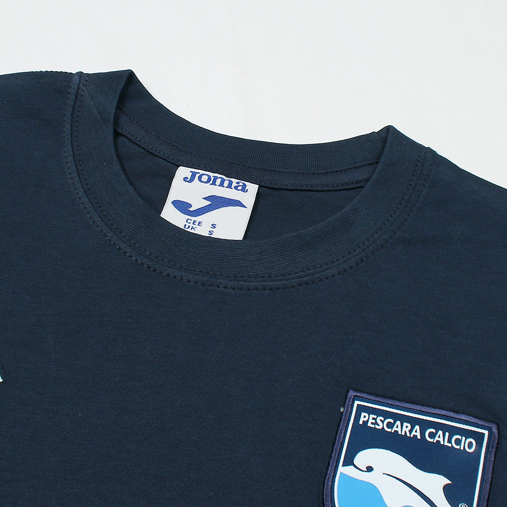 2676-Joma Pescara Training Short Sleeve T Shirt-Navy