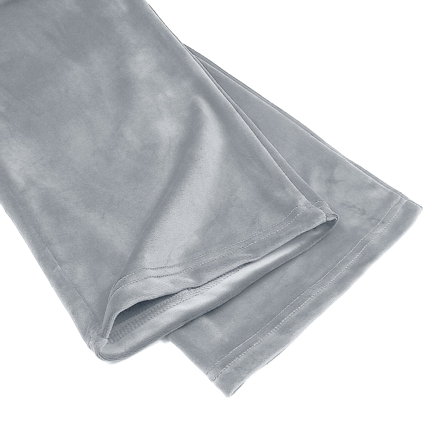 Velvet Pullover Hood Tracksuit For Women-2354-Grey