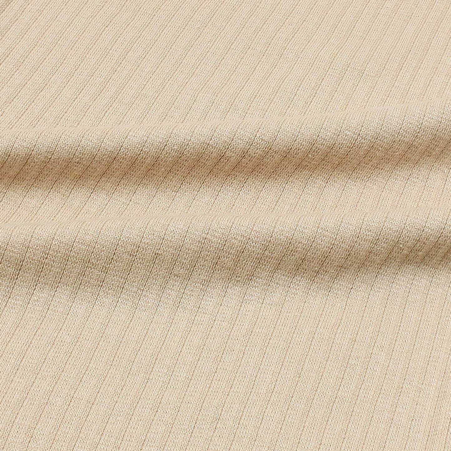 Women Rib Leggings Isawitfirst-2296-Fx1040-Beige