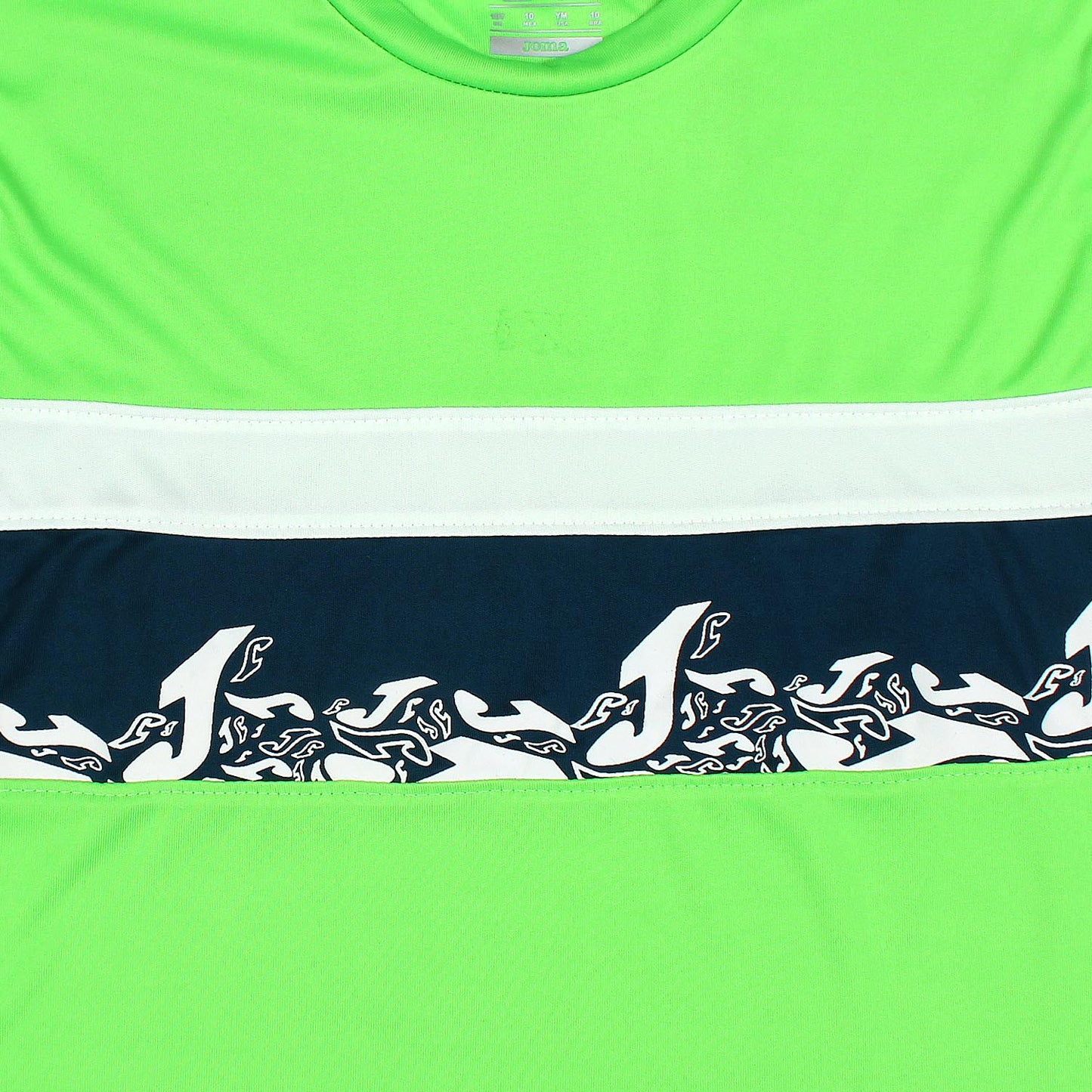 Joma Blizzard Summer Polyester T-shirt For Kids-KTST-2192Flour Green Navy