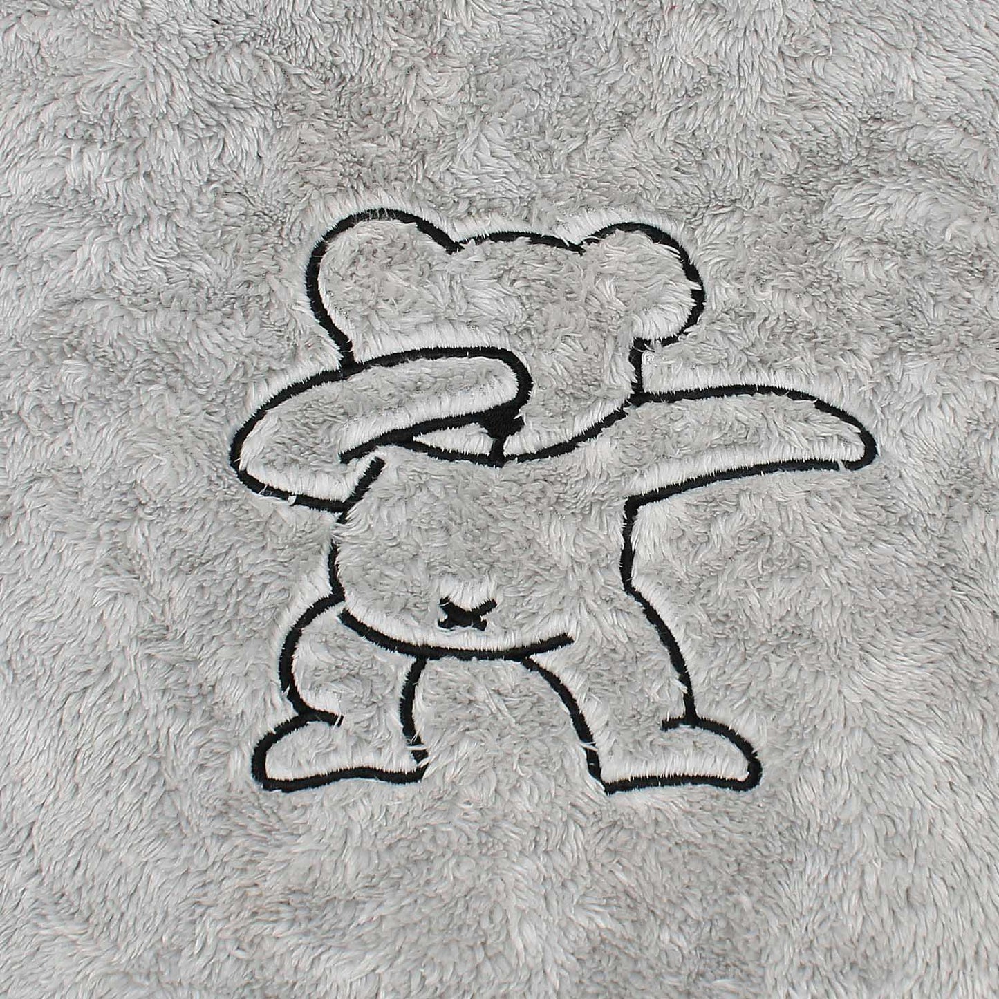 Teddy Bear Embroidered Furr Sherpa Hood For Women-2303