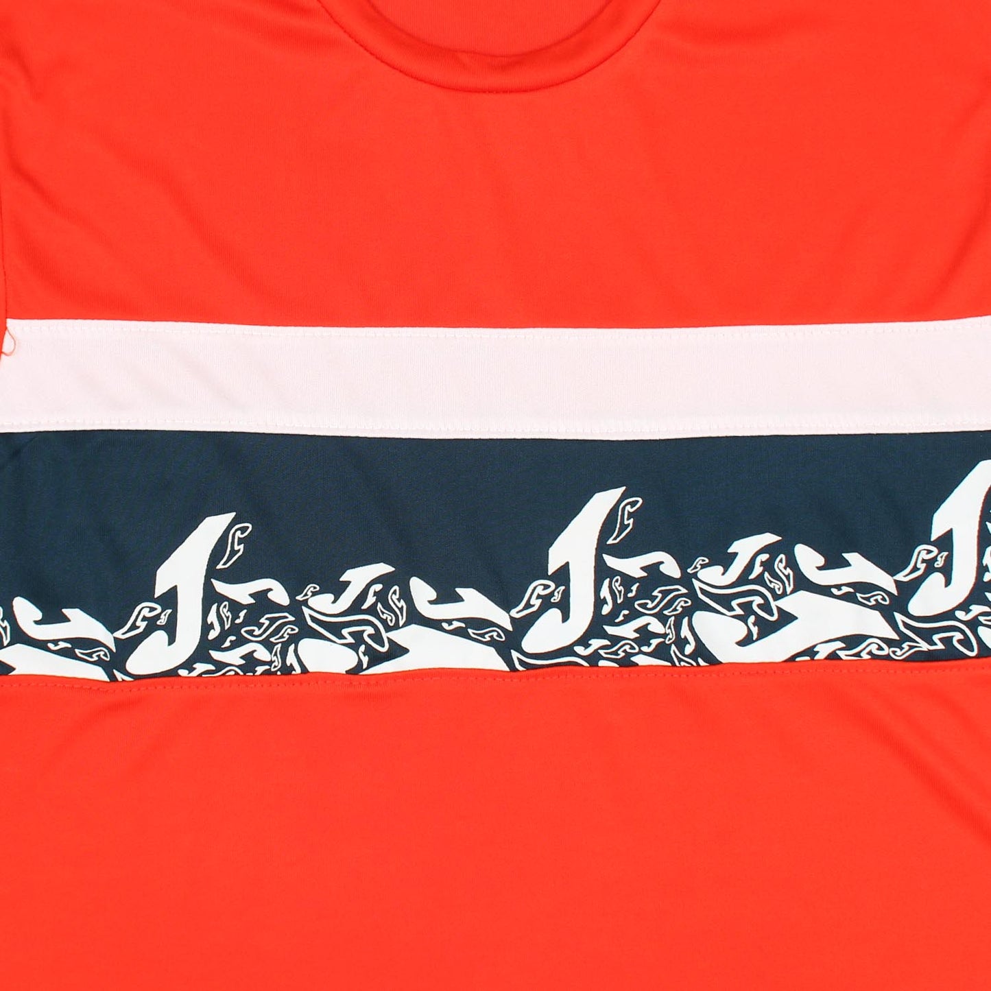 Joma Blizzard Summer Polyester T-shirt For Kids-KTST-2192Orange Navy