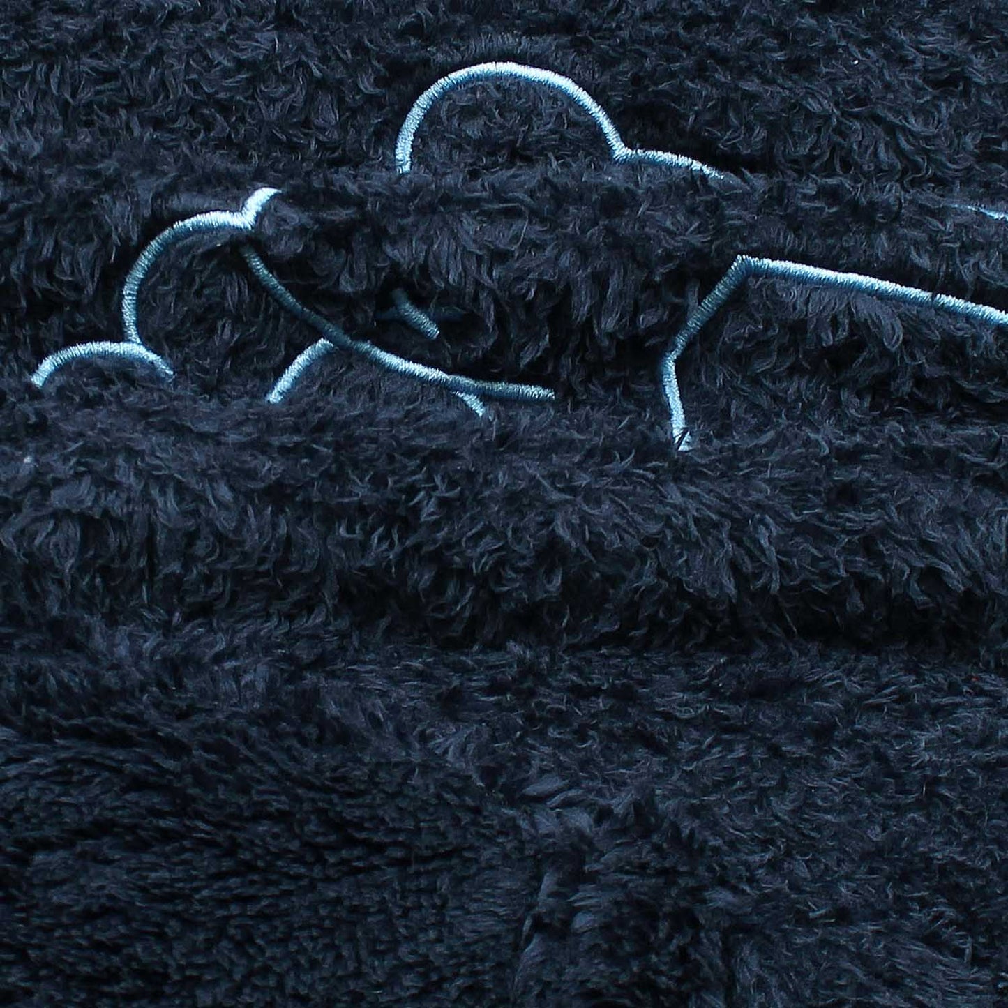 Teddy Bear Embroidered Furr Sherpa Hood For Women-2303