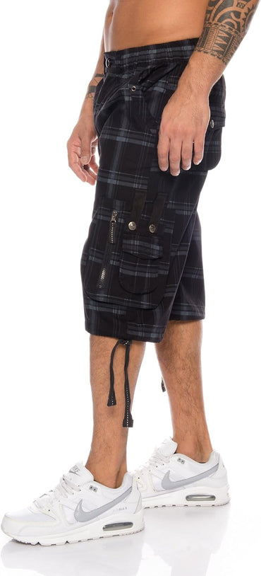 Raff & Taff Bermuda Shorts For Men-RT302-2628 Black