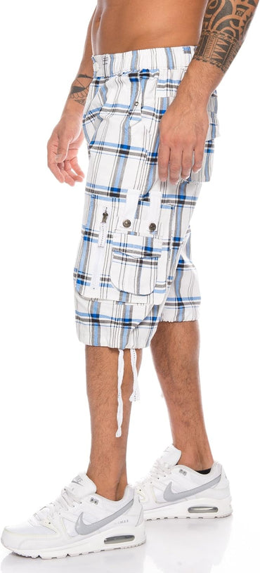 Raff & Taff Bermuda Shorts For Men-RT302-2628 White