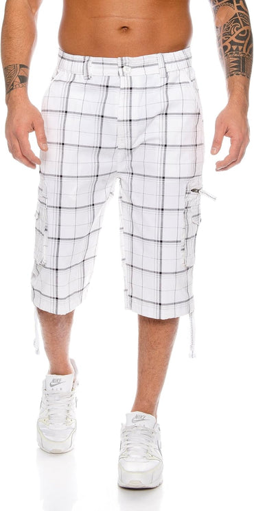 Raff & Taff Bermuda Shorts For Men-RT330-2629 White
