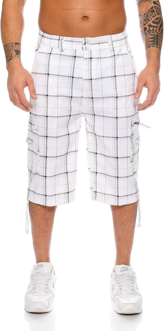 Raff & Taff Bermuda Shorts For Men-RT330-2629 White