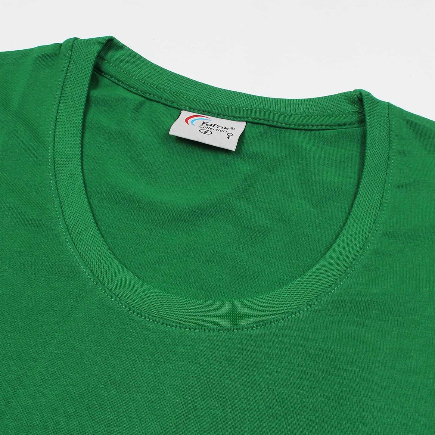 Fapak Solid Round Neck T-shirt For Women-2405