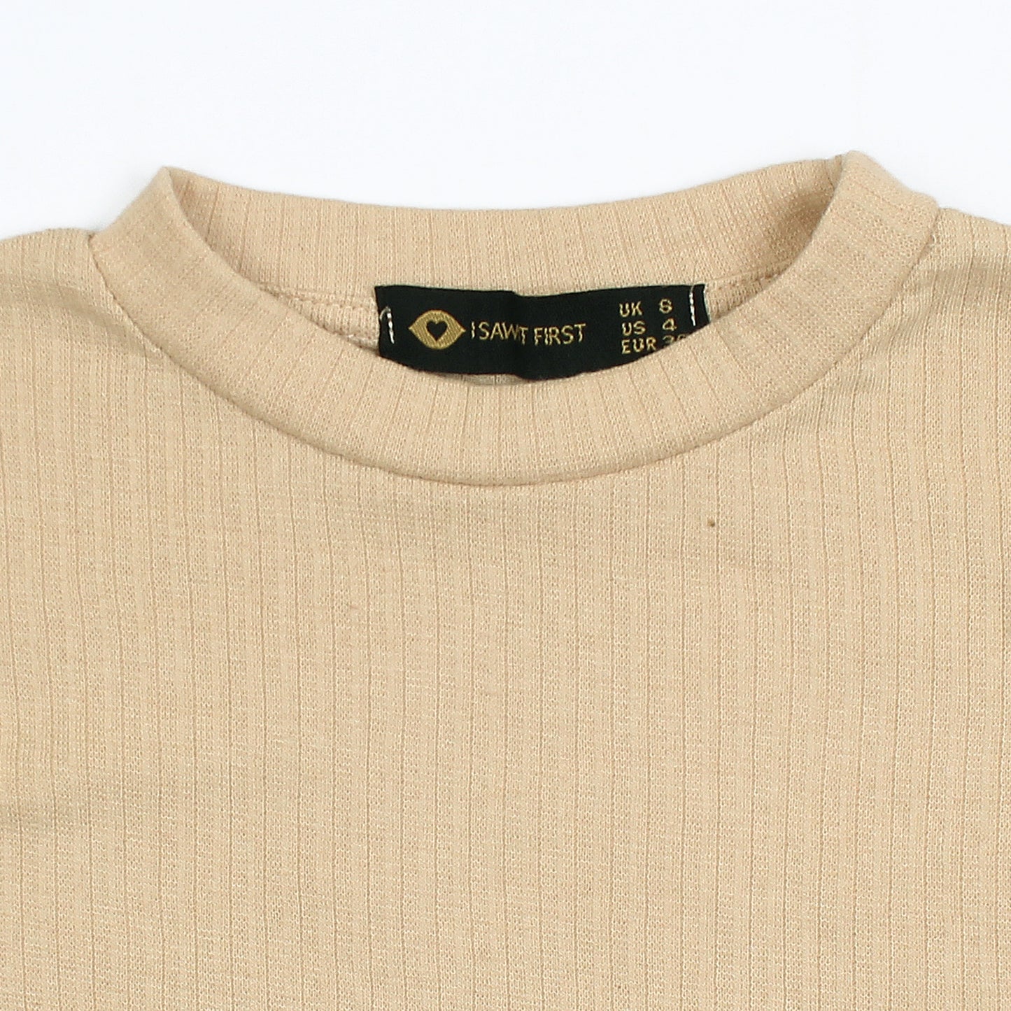 Full Sleeve Turtle Neck Bodysuit Isawitfirst-2292-Fx1036-Beige