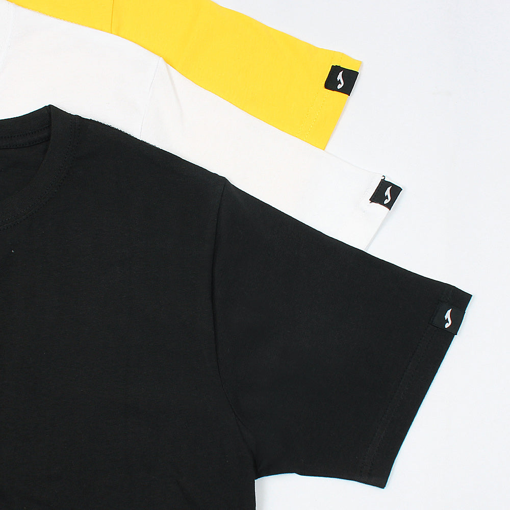 Pack Of 3 Joma Desert Plain Round Neck T-shirt Men's-01