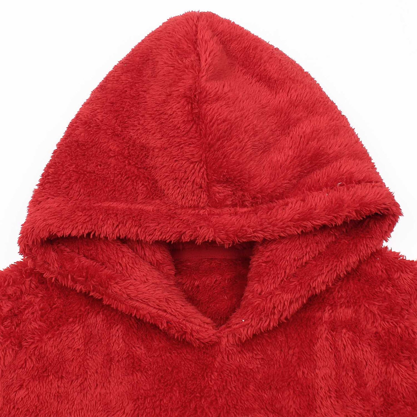 Teddy Bear Embroidered Furr Sherpa Hood For Women-2303