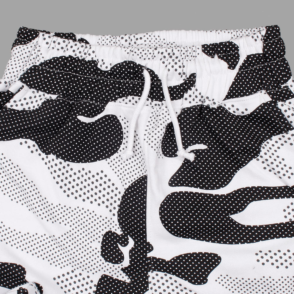 Utility Pocket black and white dots tracksuit-Ladies-2032-White Black