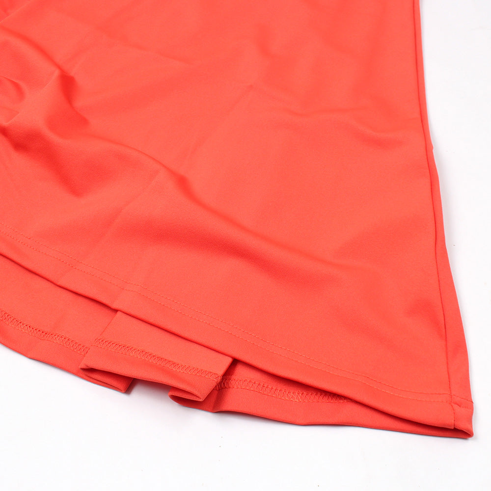 Osk Floucy Dress Women-2534-Orange