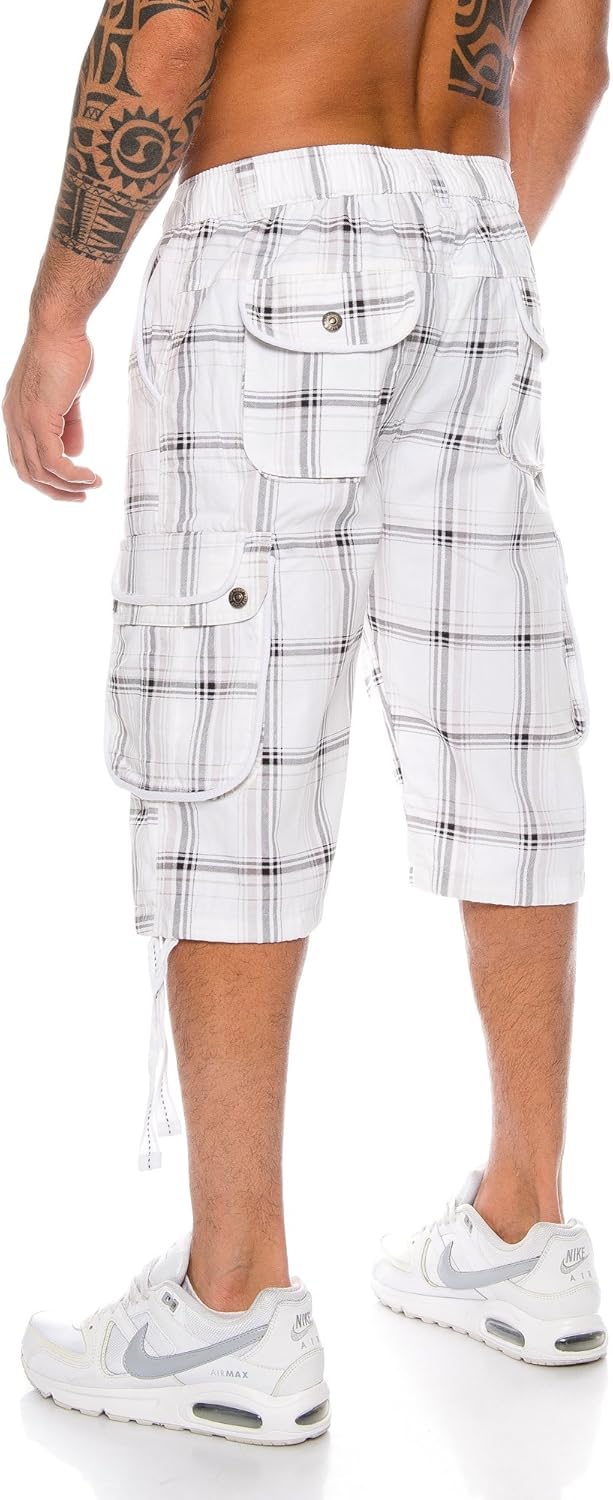 Raff & Taff Bermuda Shorts For Men-RT665-2627 White