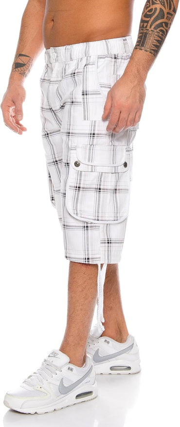 Raff & Taff Bermuda Shorts For Men-RT665-2627 White