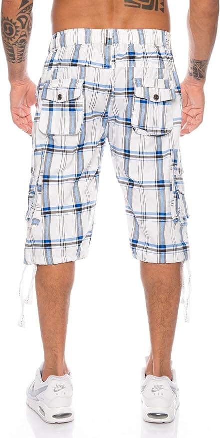 Raff & Taff Bermuda Shorts For Men-RT302-2628 White