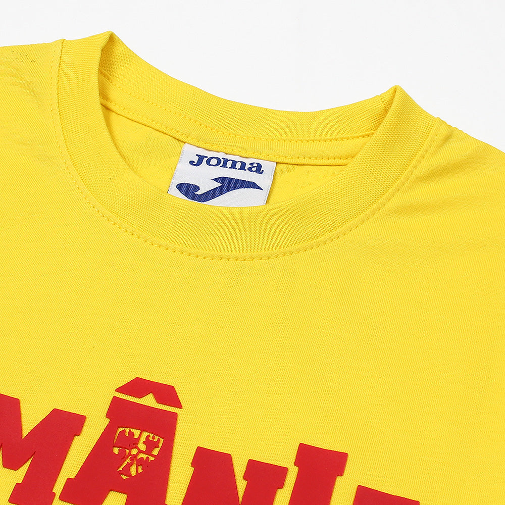 2678-Joma Romania Short Sleeve T Shirt For Kids-Yellow