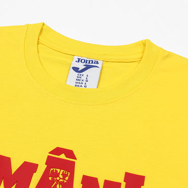 2678-Joma Romania Short Sleeve T Shirt For Men-Yellow