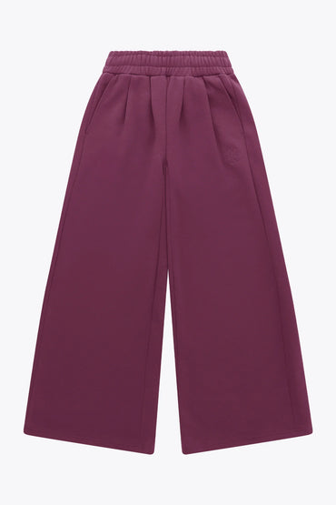 2741-Osk Women Sweatpants Wide Leg-Maroon
