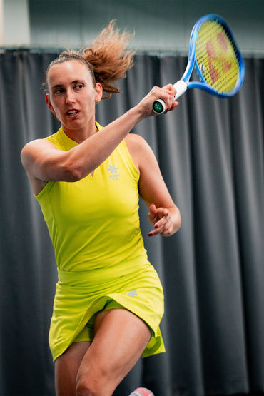 Floucy Skort Women-OSK-2538-Lime Green