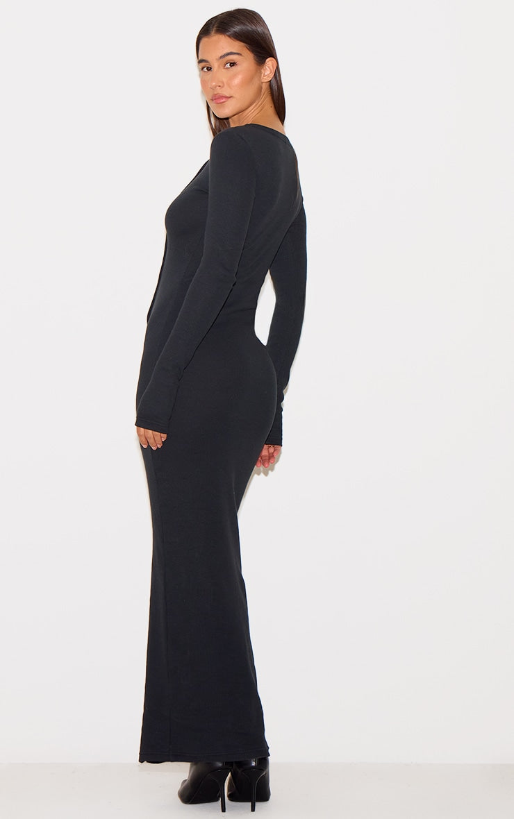 Button Detail Midaxi Dress For Women-2632