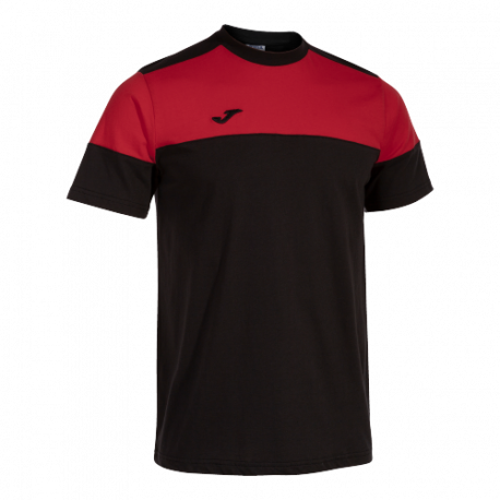 Joma Confort II Round Neck Tee for Him-MTST-2065 -Black Red