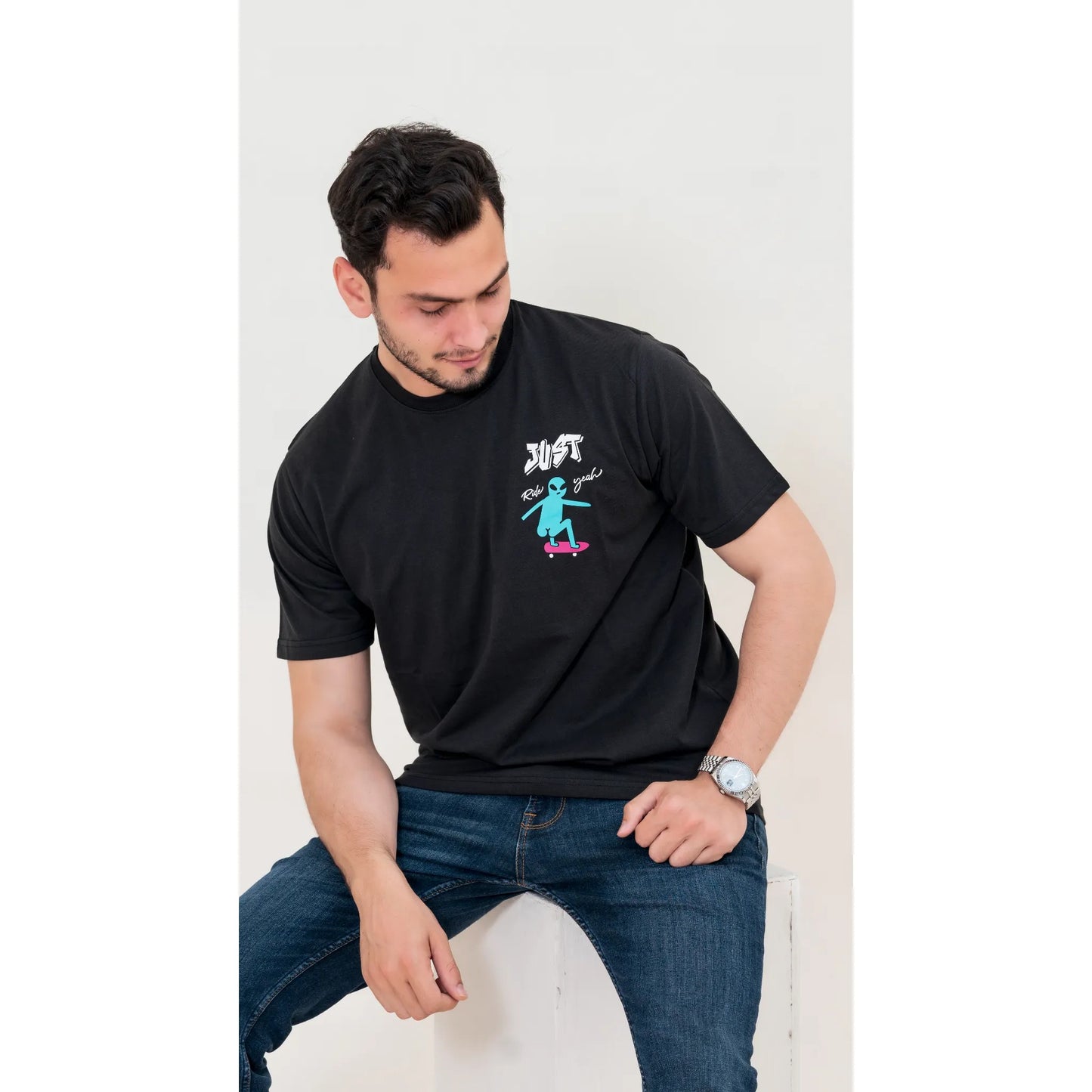 X-Fit Just Rid Alien Graphic T-Shirt For Men