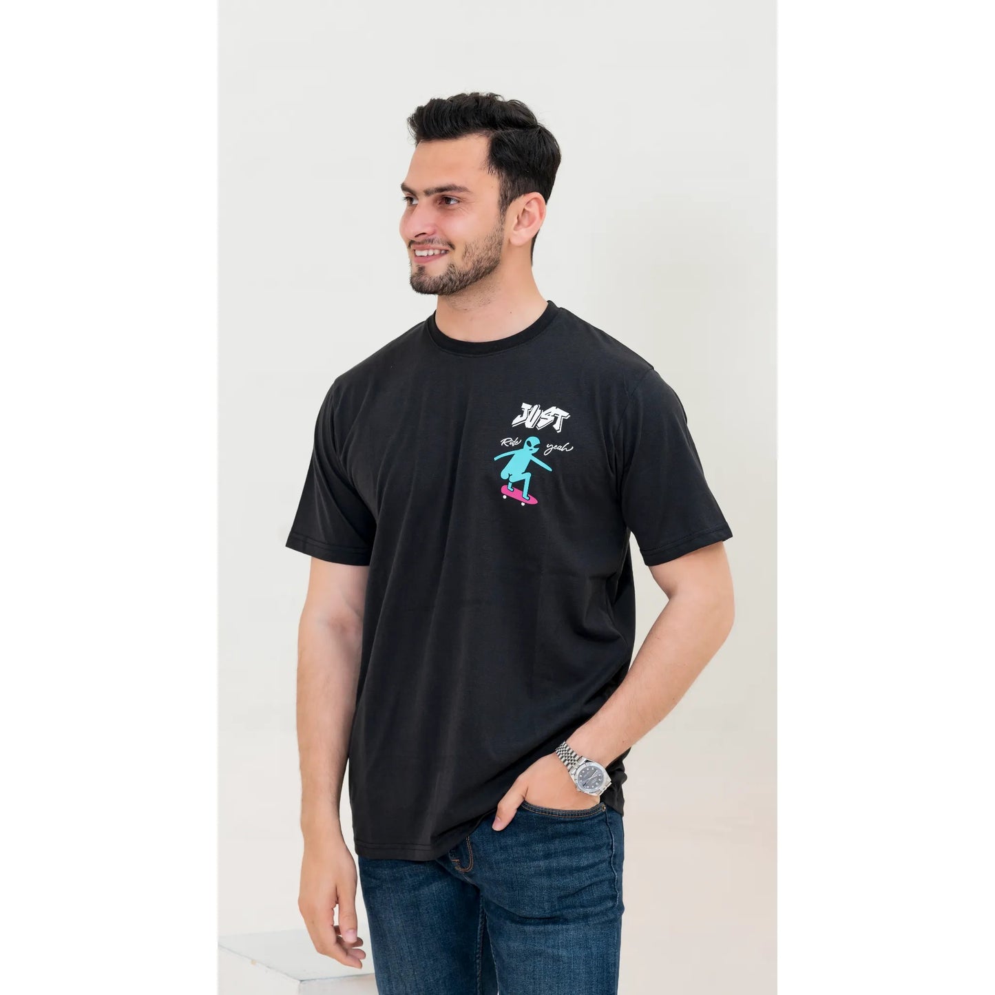 X-Fit Just Rid Alien Graphic T-Shirt For Men