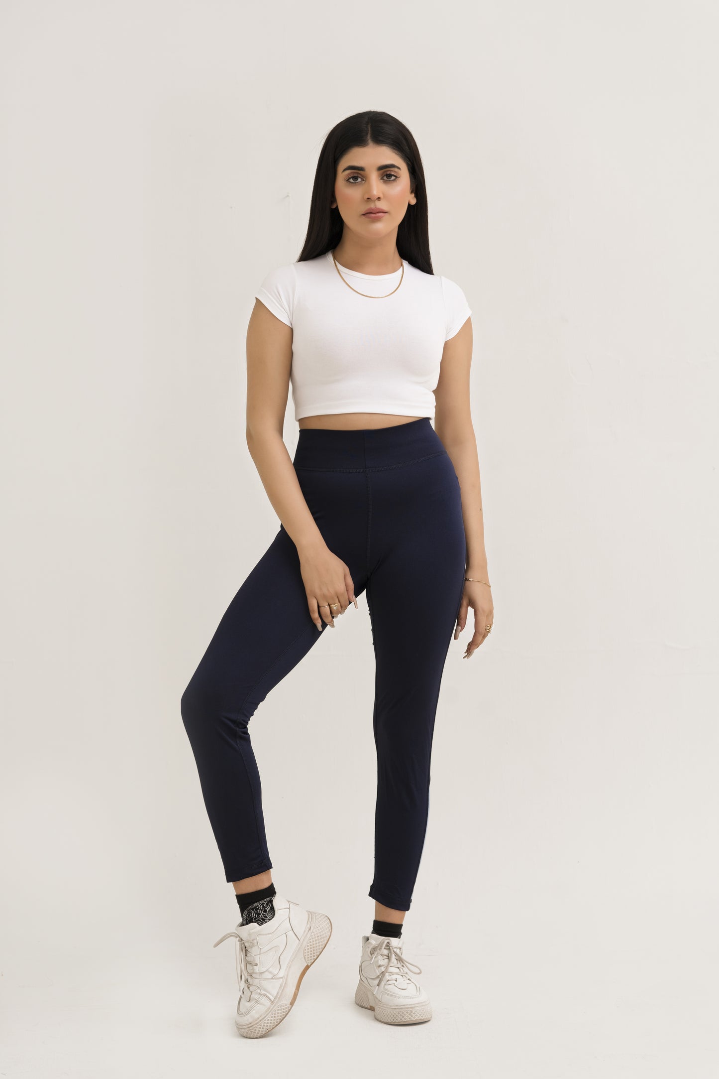 2517-Falcon Activewear Leggings For Gym/Yoga-FX1084-Navy Sky